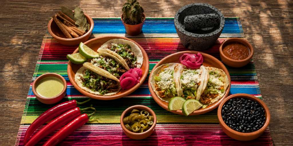 Mexican tacos at Con Cariño Mexican Café Marrakech